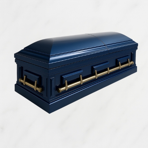 Imperial Majesty – Midnight Blue Steel Casket