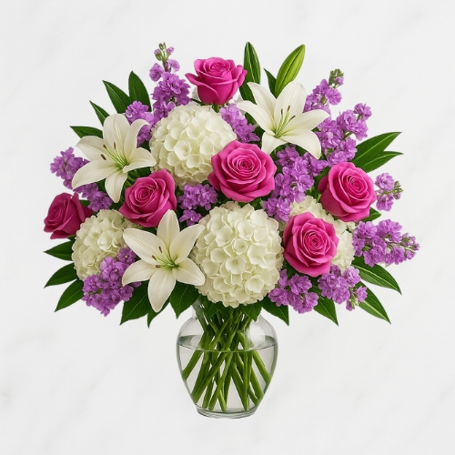 Heaven’s Bouquet (Glass Vase)