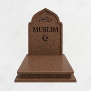 Sacred Heritage – Dark Sandy Red Muslim Gravestone