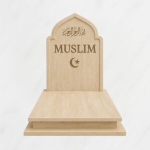 Peaceful Rest – Travertine Muslim Gravestone