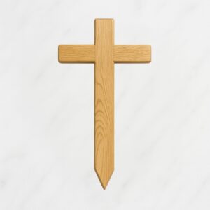 Wooden Cross Marker